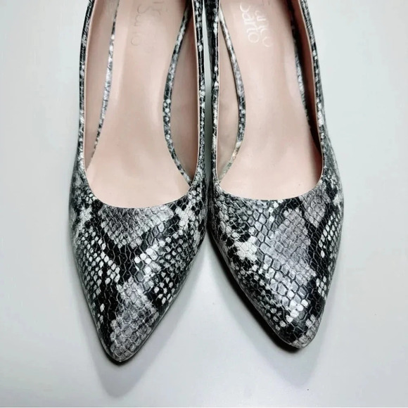 FRANCO SARTO Bellini  Pumps Snake Print Heel Pointed Toe Shoes - Picture 4 of 14